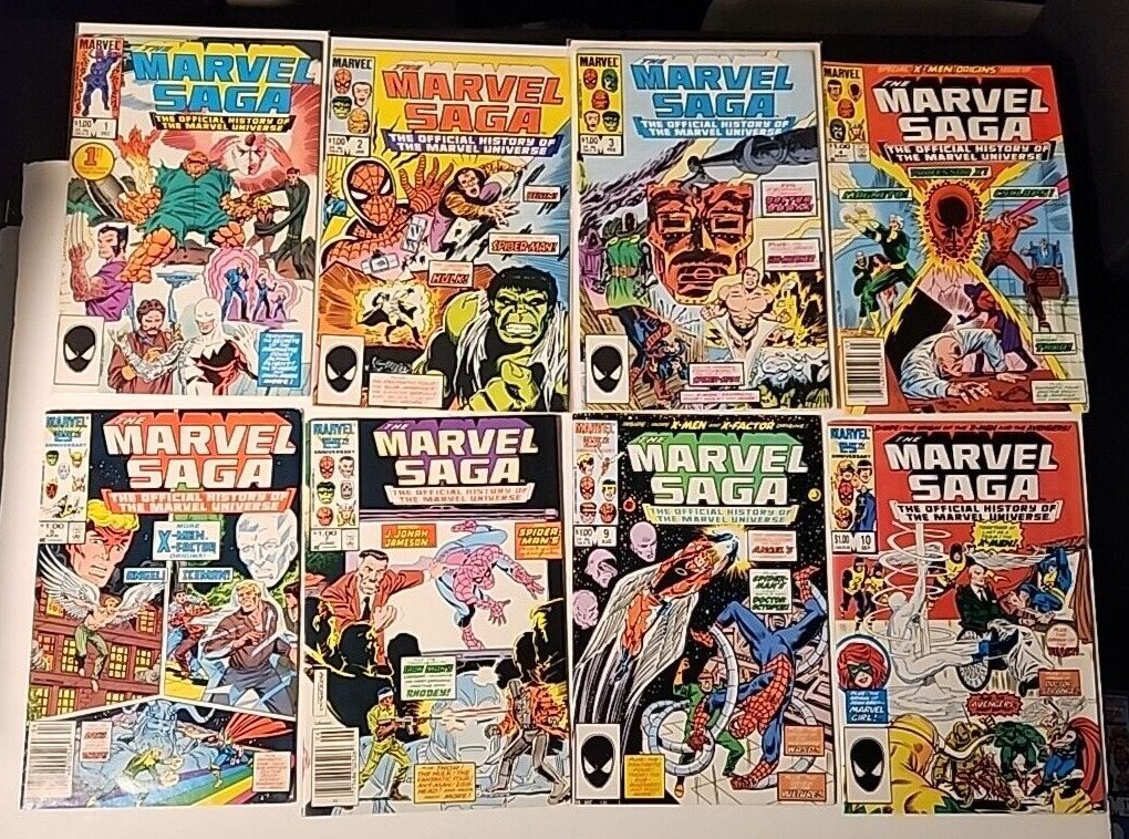 MARVEL SAGA (1985) #1-25  COMPLETE SET  MARVEL COMICS, Hard to Find, Nice copies
