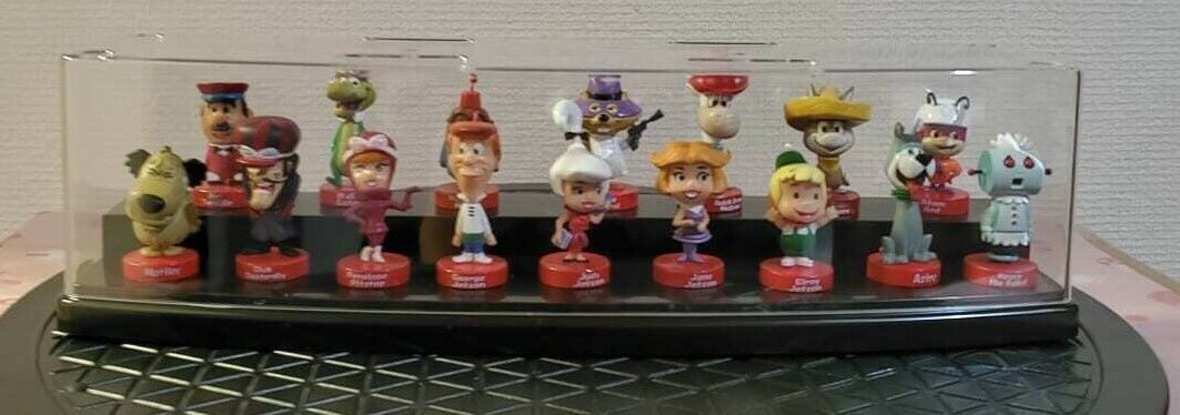 Extremely Rare Hanna & Barbera Figures 16 Items Set Limited With Acrylic Case