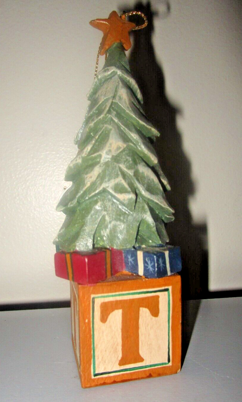 House of Hatten T IS FOR TREE Rawson Whimsical Whittler Christmas Ornament