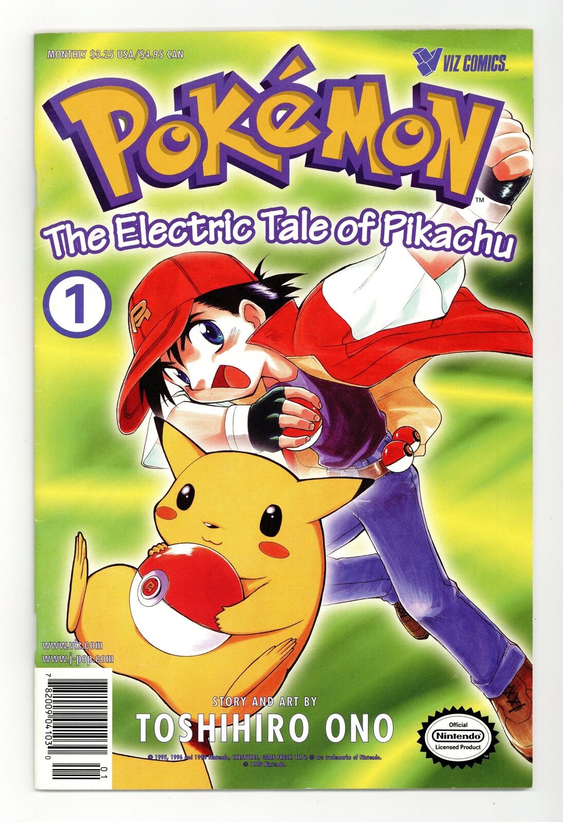 Pokemon Part 1 The Electric Tale of Pikachu #1 FN- 5.5 1999 1st Printing