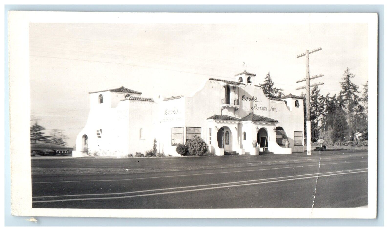 c1940's Cook's Spanish Inn Tacoma Seattle Washington WA RPPC Photo Postcard