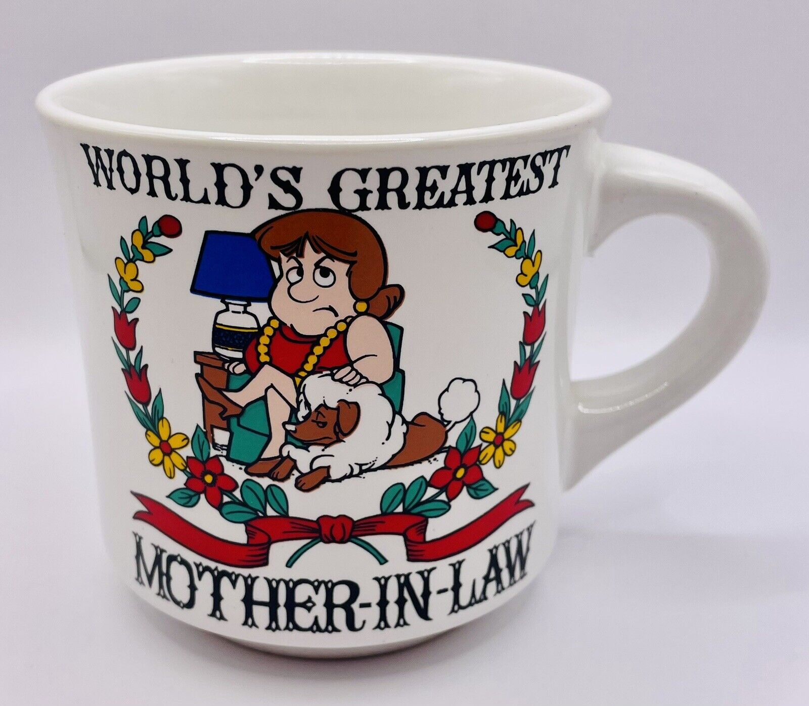VTG Papel Mug World’s Greatest Mother-In-Law w/ Original Disney World Sticker