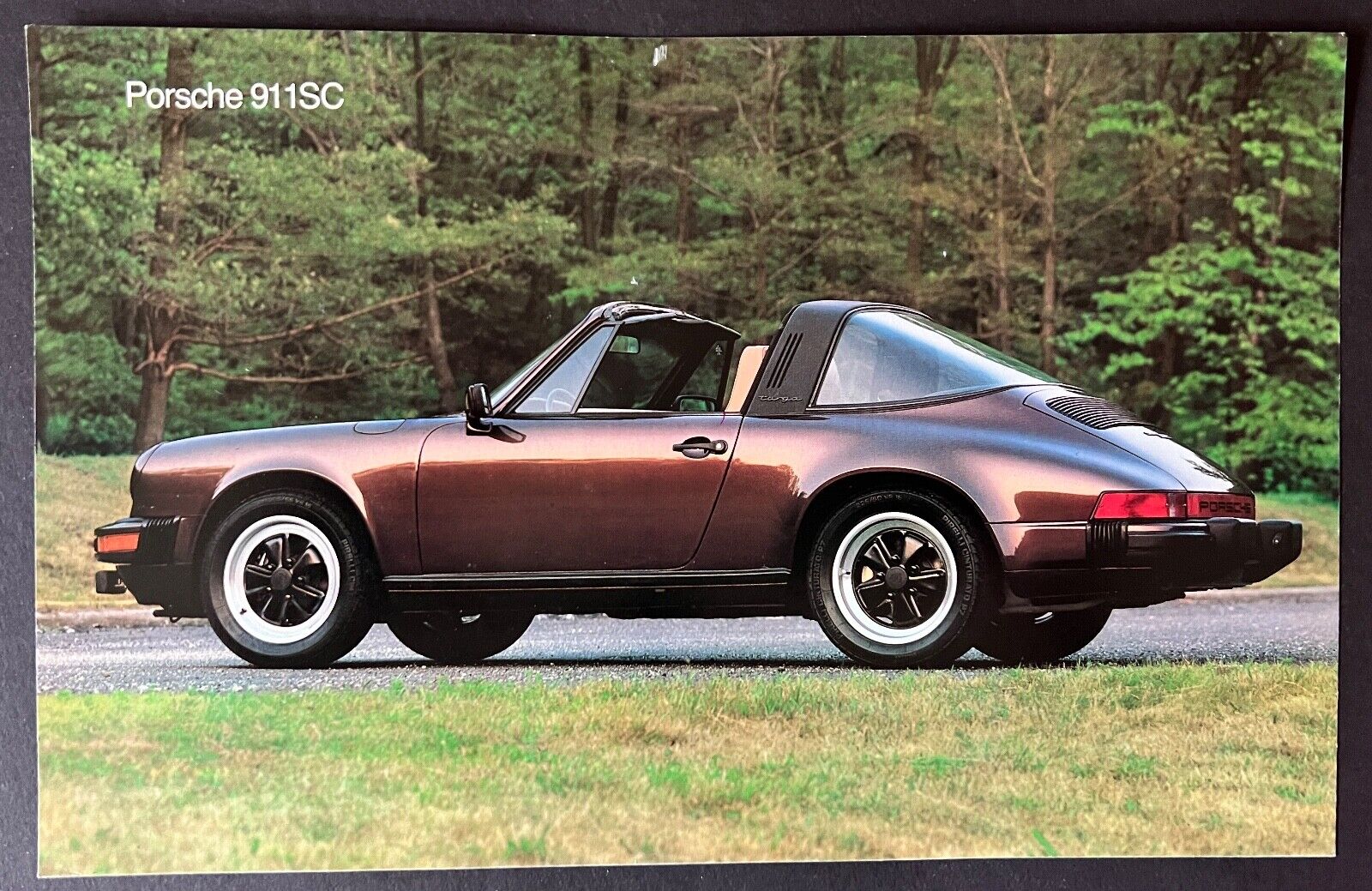Rare ORIGINAL 1982 Porsche 911 SC Targa Sales Brochure USA (single page sheet)