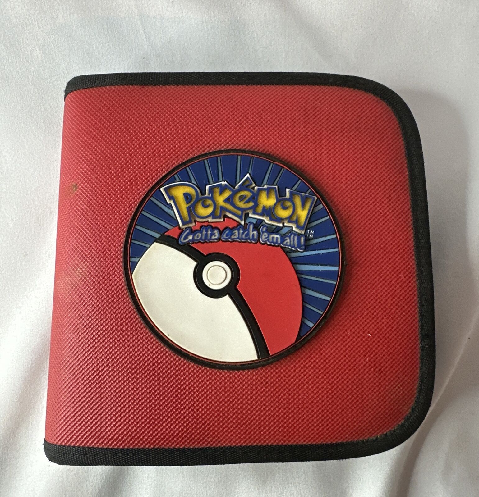 Pokemon Gotta Catch Em All CD Case Holder 1999 Vintage Nintendo Holds 24 Discs