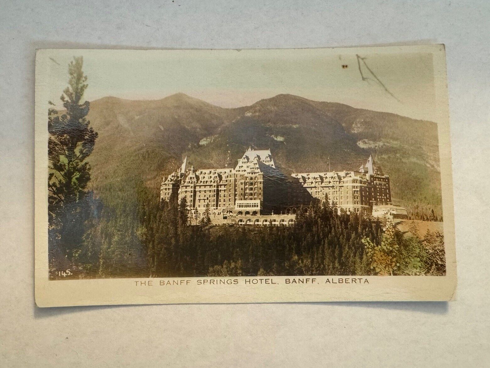 Vtg 1948 RPPC Real Photo Post Card The Banff Springs Hotel, Banff Alberta Canada