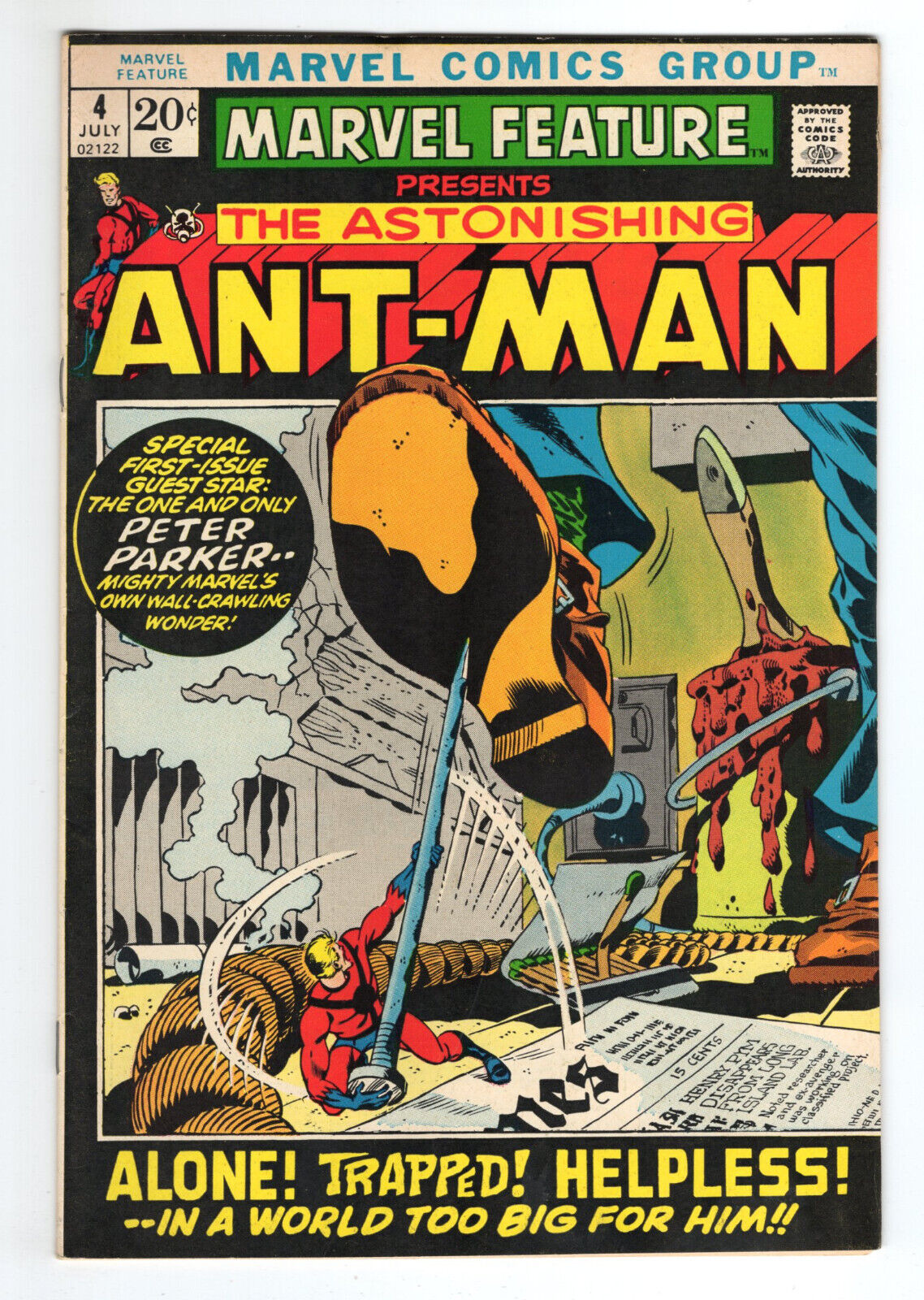 Marvel Feature #4 Very Fine 8.0 Ant-Man Series Begins Herb Trimpe Art 1972