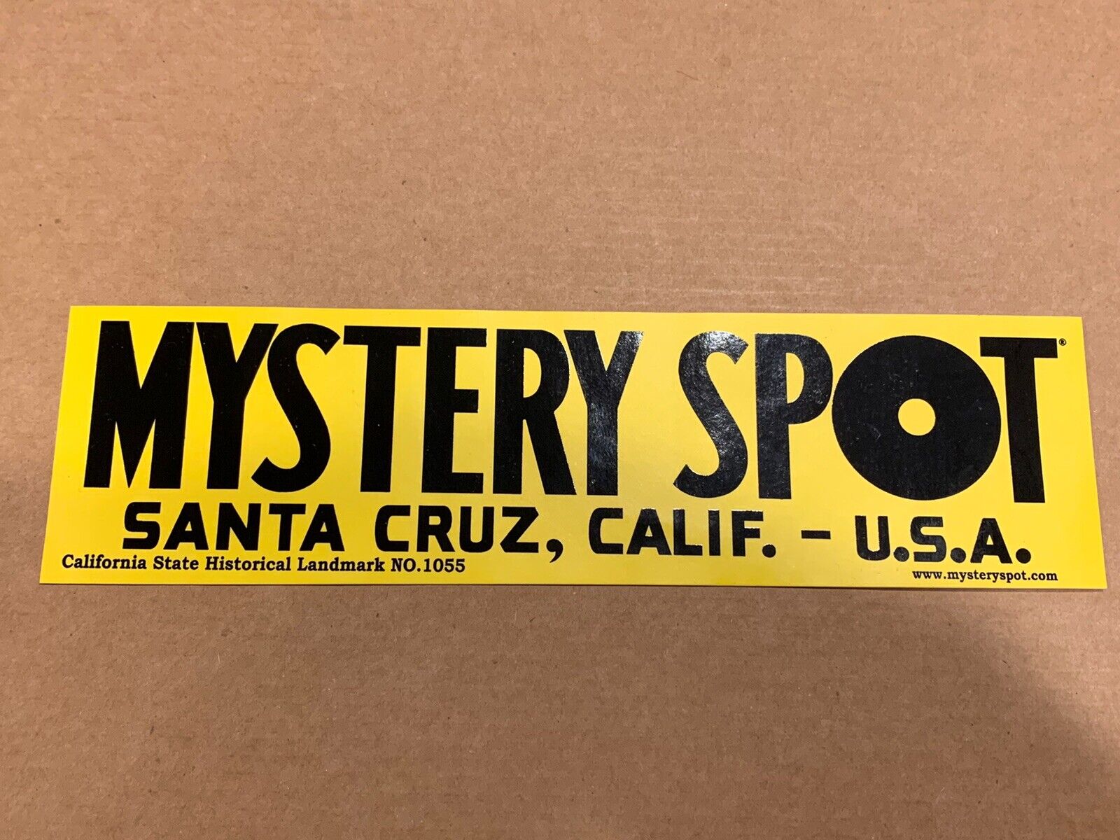 MYSTERY SPOT Santa Cruz, CALIFORNIA Bumper Sticker