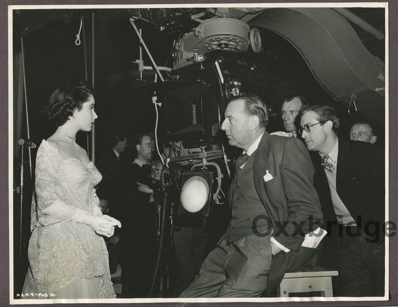 ELIZABETH LIZ TAYLOR On Set w/Director Photo ORIGINAL 1949 Conspirator Film