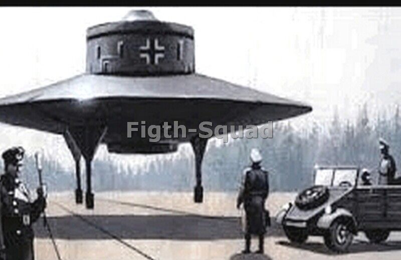 WW2 Picture Photo Secret Photos of German UFO Hauzbu Ready to Fly 5596