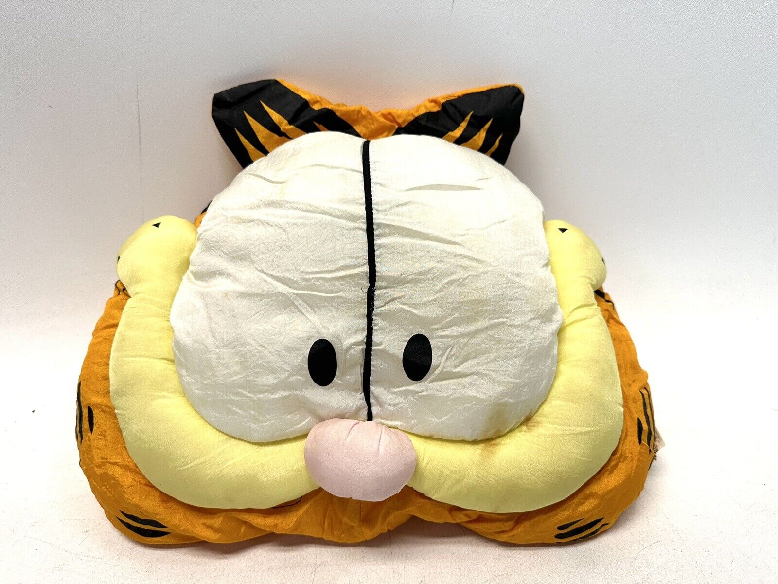 Vintage Garfield Pillow Play Faces Orange Play By Play 18\
