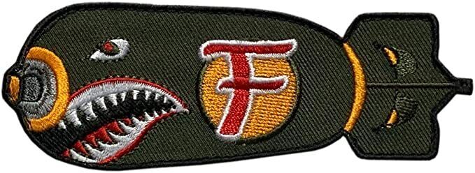 Dropping F Bomb WW 2 Style Tactical Patch [“Hook” Fastener-F9]