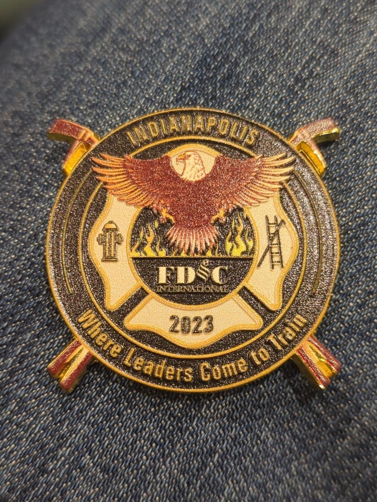 Fire Department Instructor Conference 2023 Challenge Coin FDIC Rescue INDY
