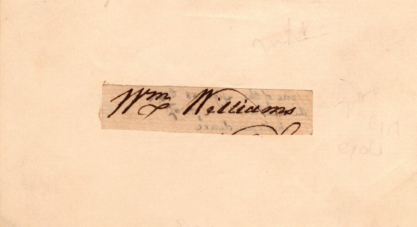 William Williams - Ink Signature - Signer of Declaration of Independence from CT