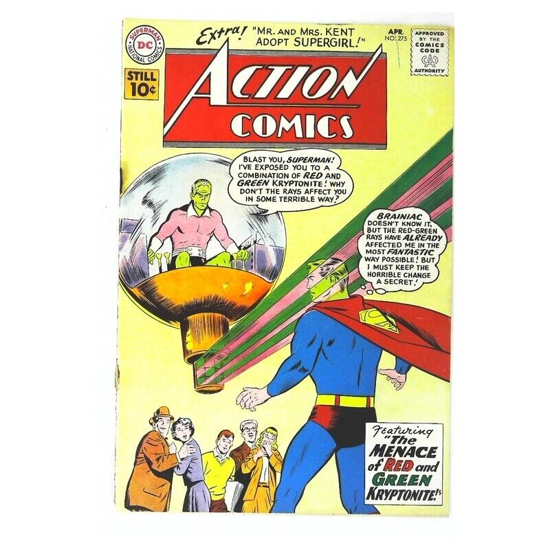 Action Comics (1938 series) #275 in VG minus cond. DC comics [q (cover detached)