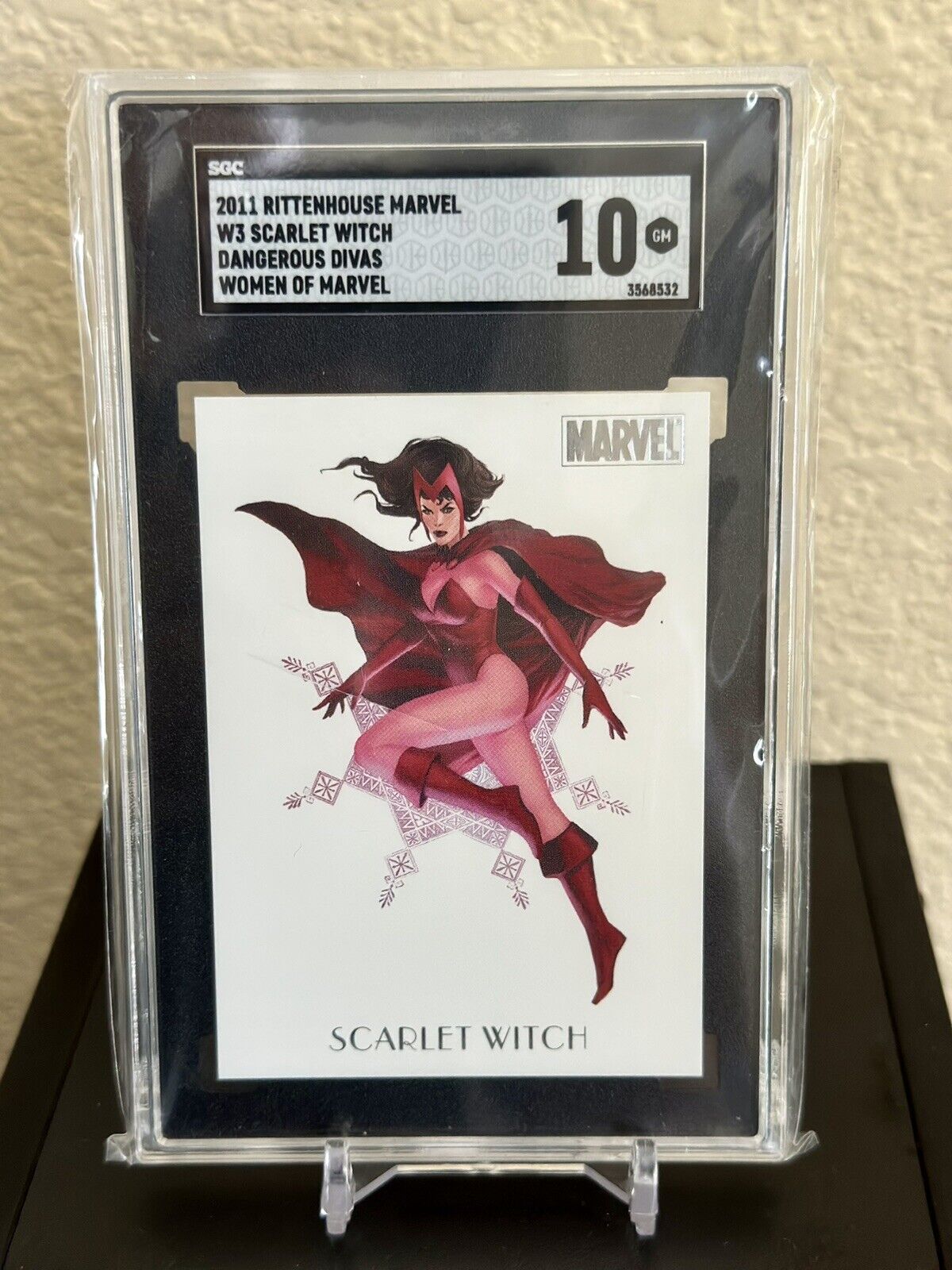2011 Marvel Dangerous Divas Women of Marvel Scarlet Witch #W3 SGC 10 GEM MT MCU