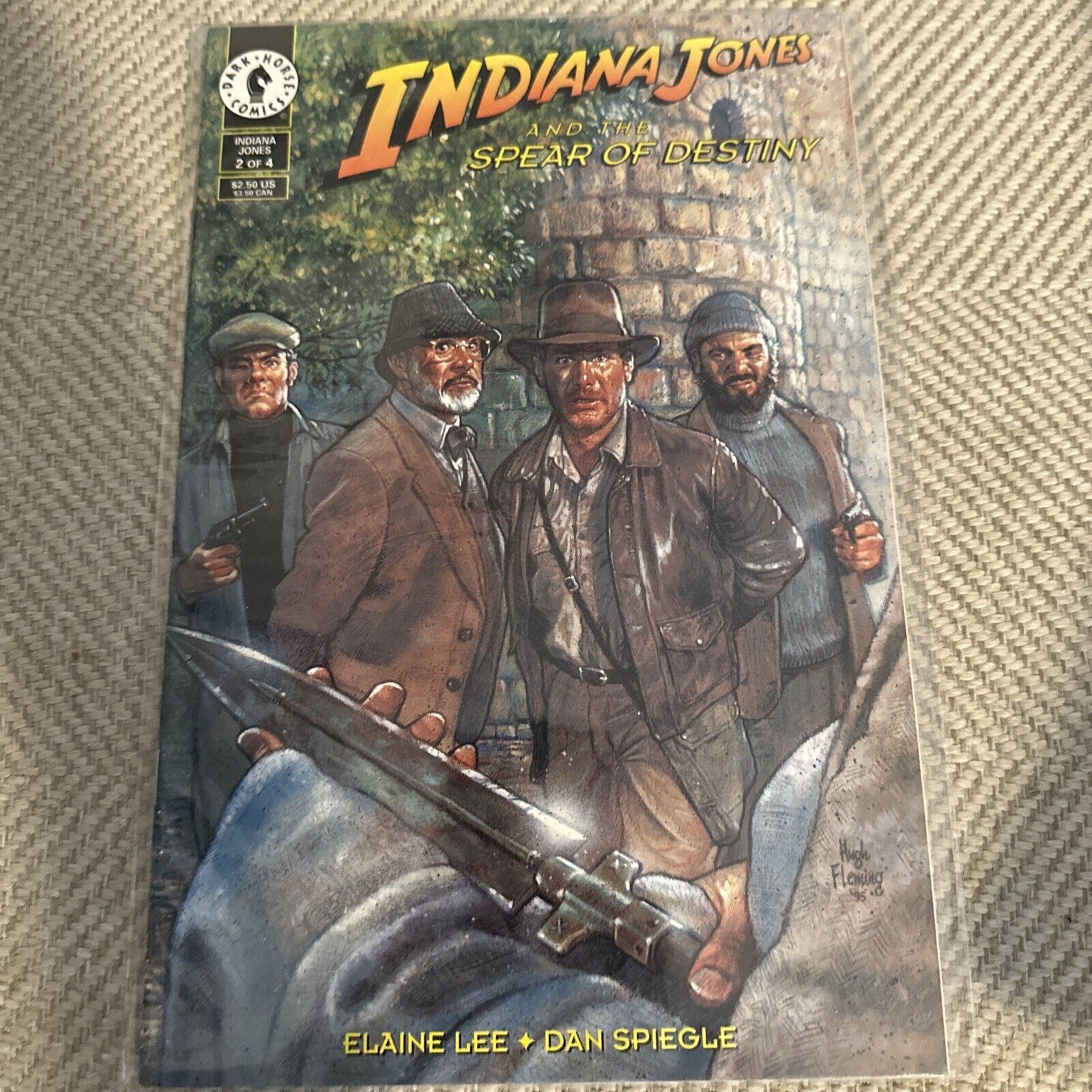 Indiana Jones and the Spear of Destiny #2 VF 1995 Dark Horse Fleming Cover