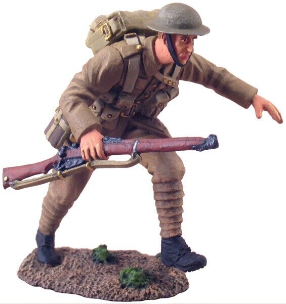 Rare W. Britain figure ww1 w rifle 23016 1916 British Infantry Advancing Trail 1
