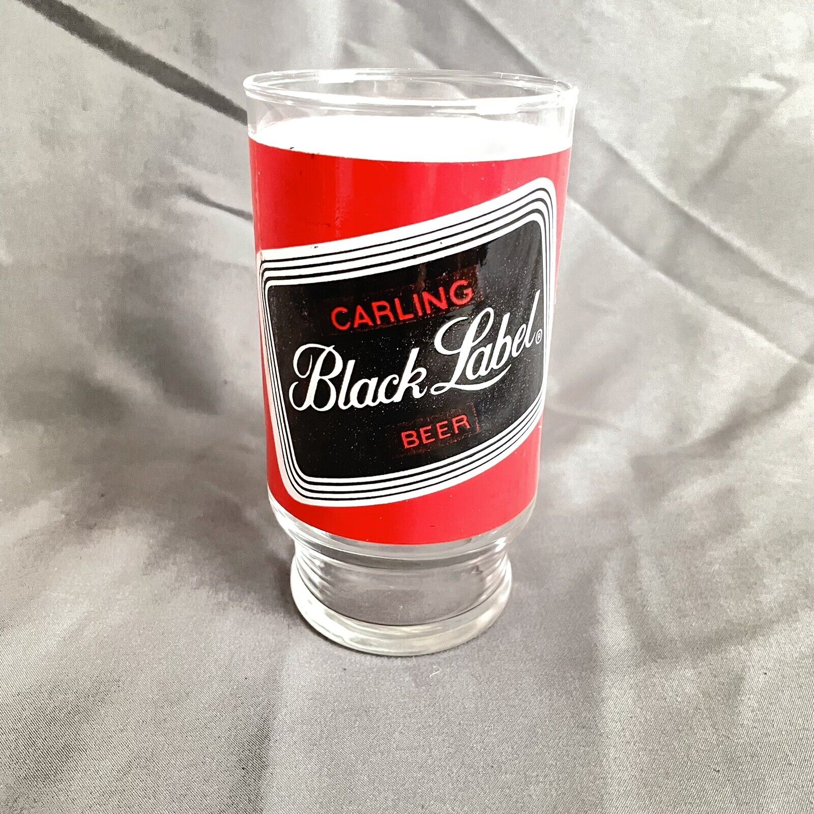 Carling Black Label Lager Beer Vintage Drink Glass