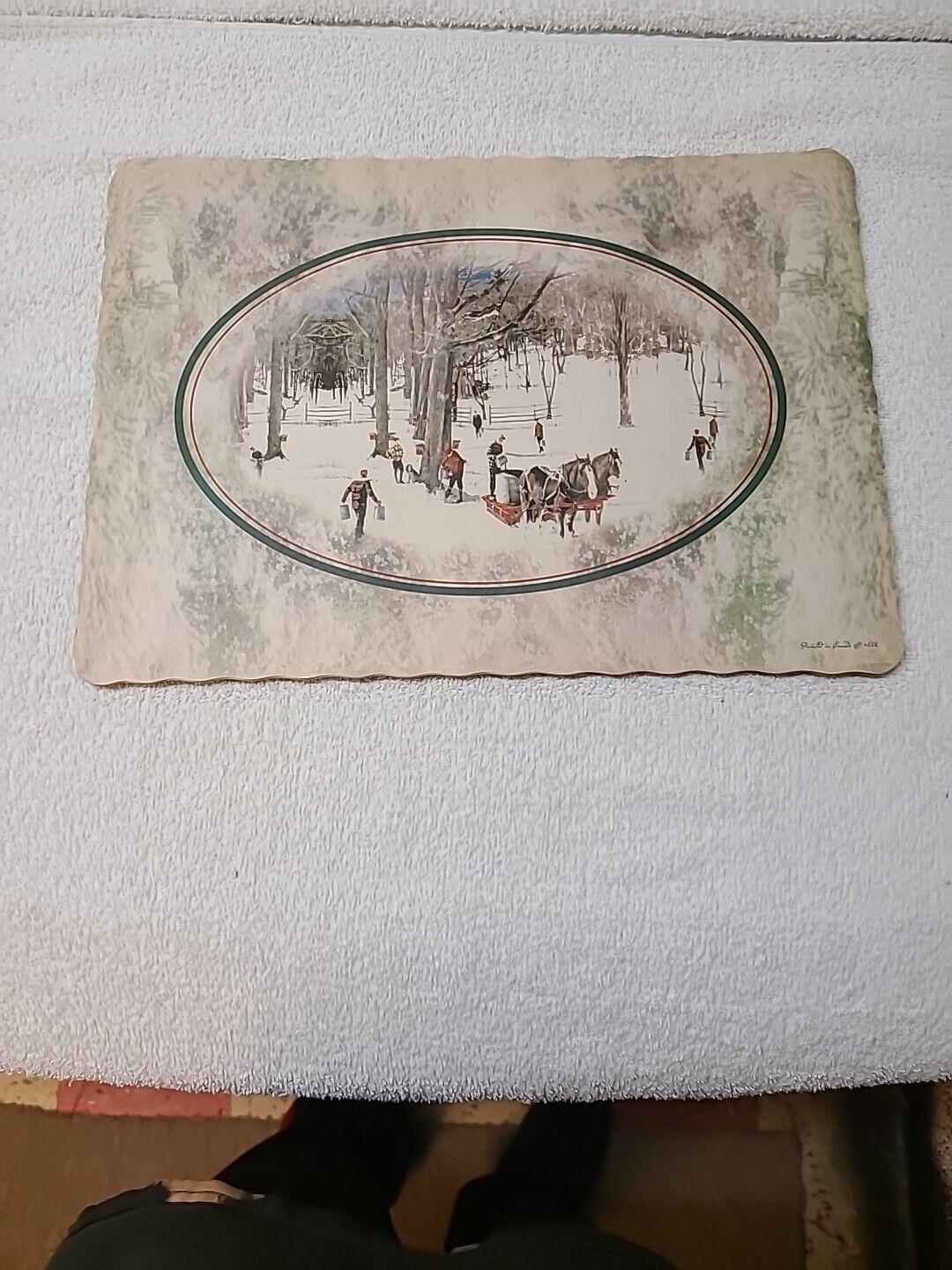 50 Vintage Christmas Paper Placemats Printed In Canada, Appx. 14\