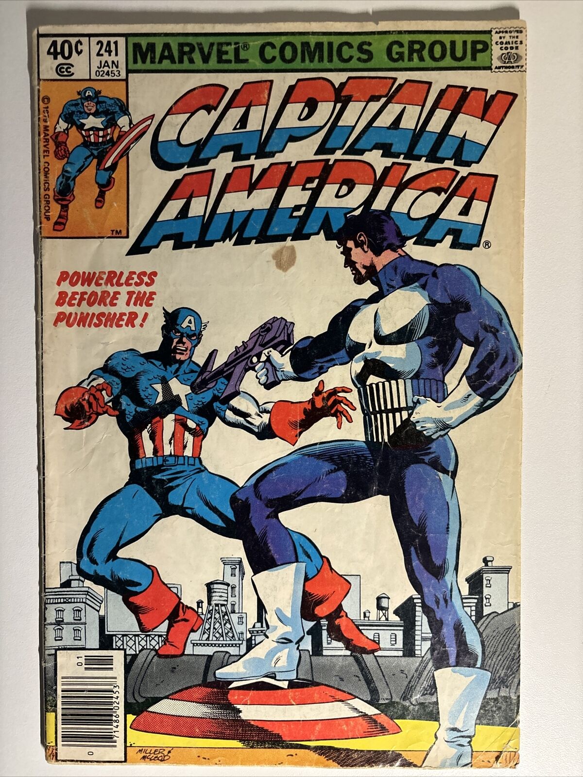 Captain America Vs Punisher - #241 KEY - Frank Miller Cover - Lower Grade