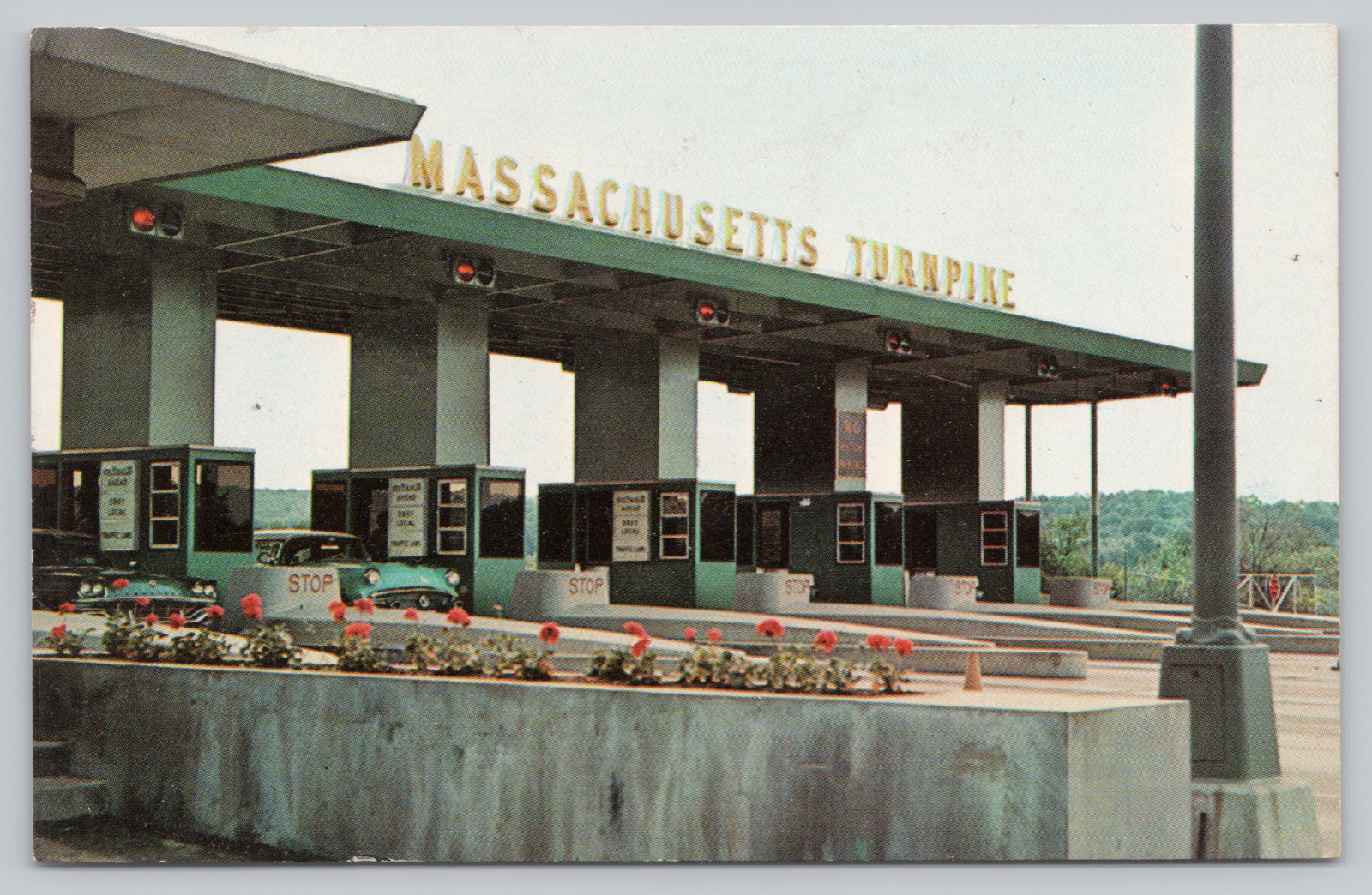 Postcard The Massachusetts Turnpike