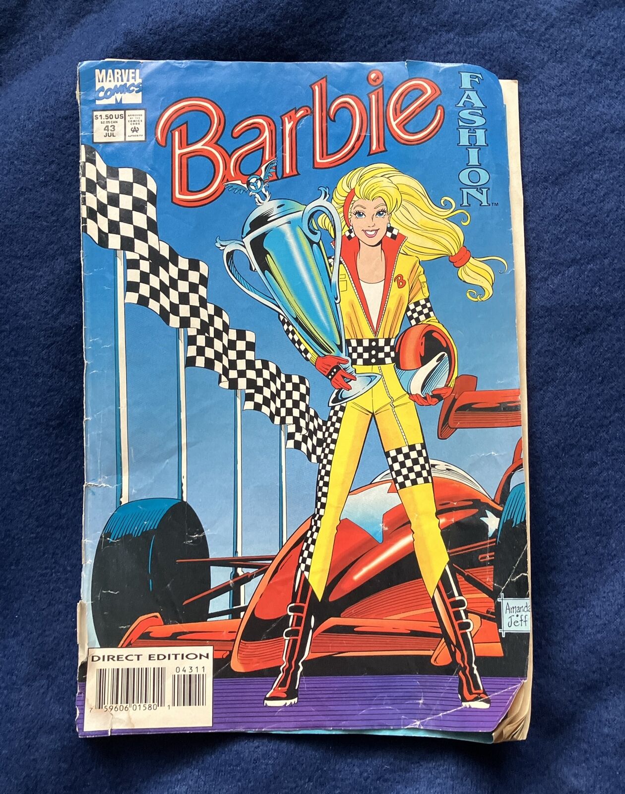Barbie Fashion Comic #43 Formula One Auto Racing  Marvel