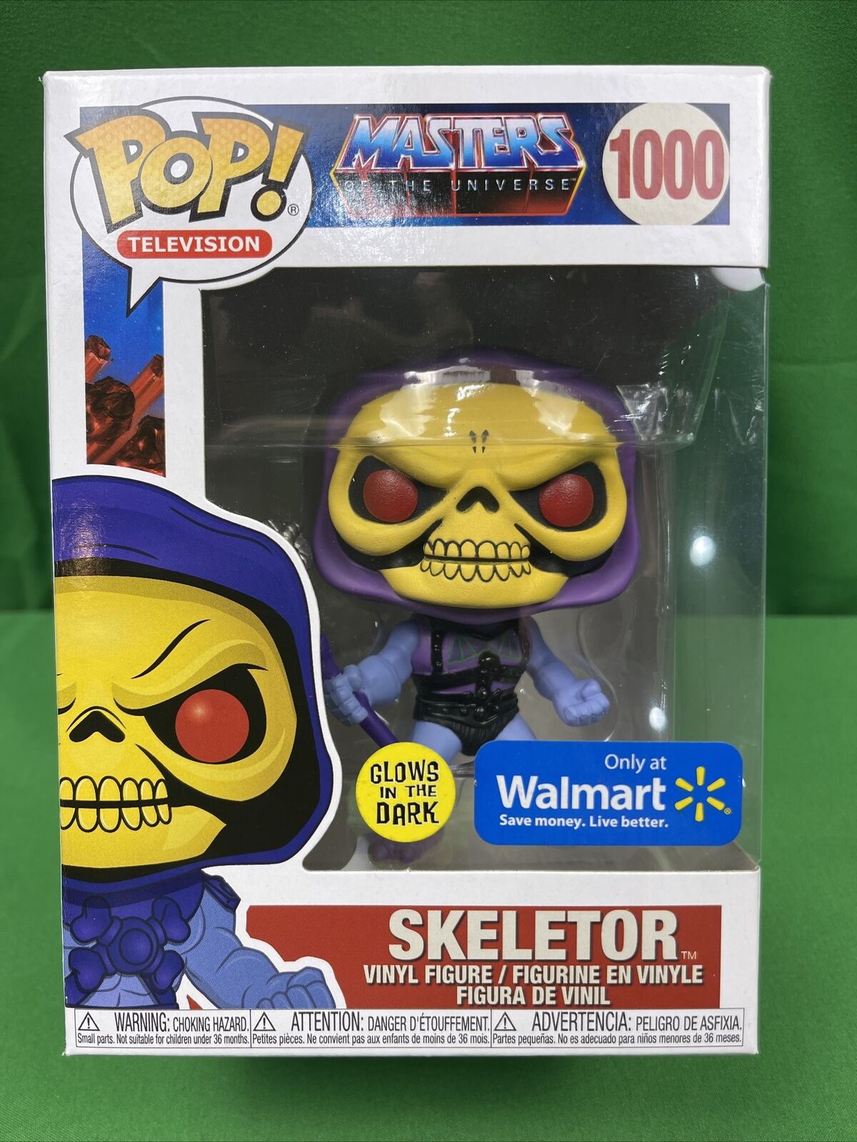 Funko POP Television - MOTU Walmart Exclusive #1000 Skeletor GITD