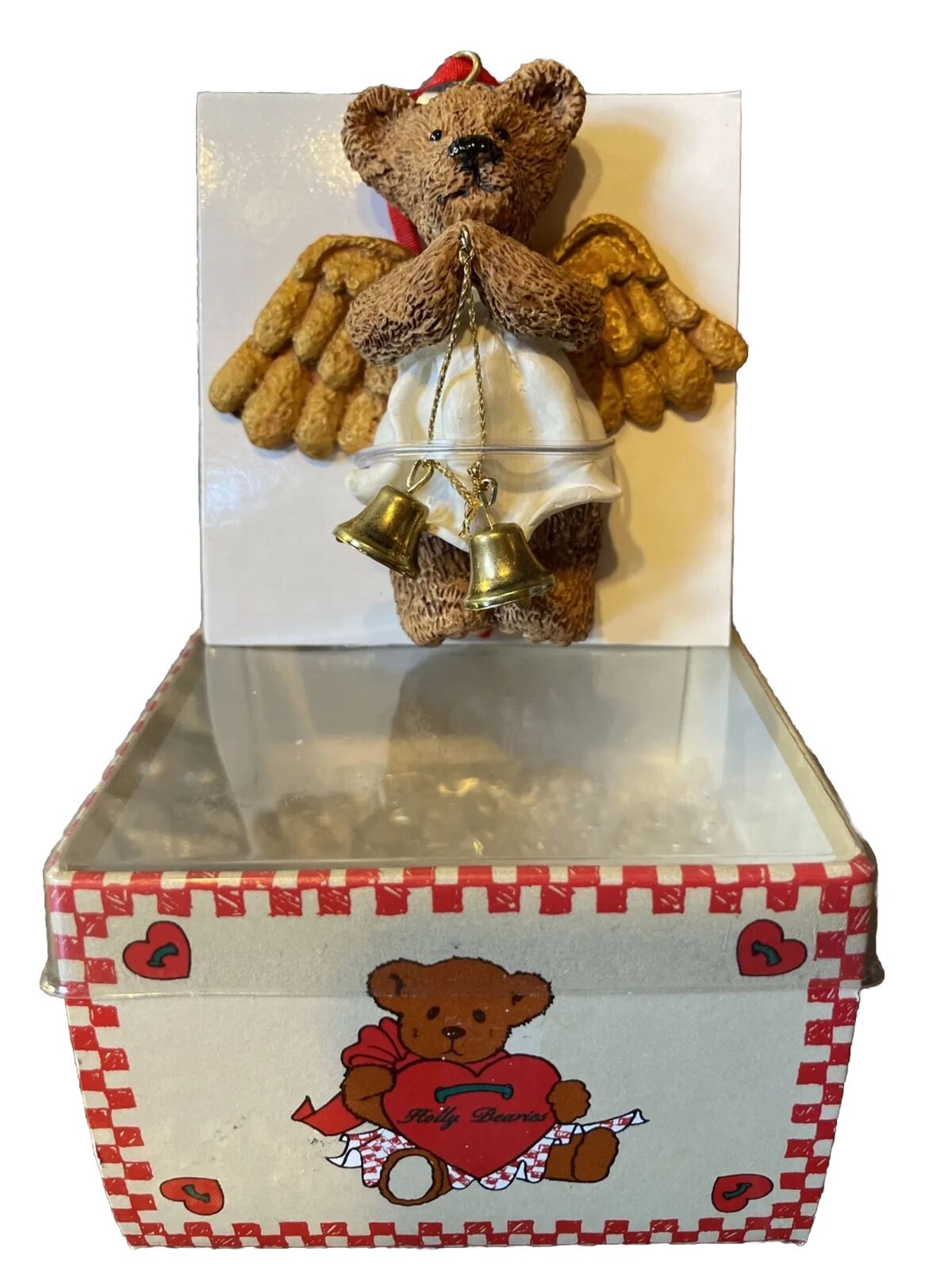 Kurt Adler Christmas Ornament Teddy Bear Angel Original Box