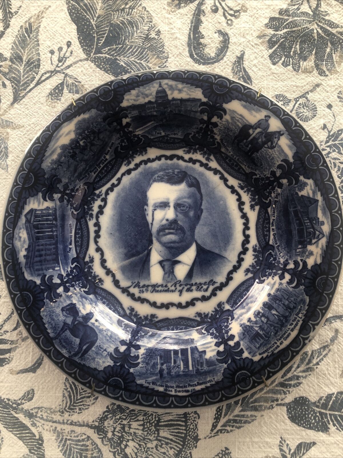 TEDDY ROOSEVELT - ROUGH RIDERS - Staffordshire/Marsellus Plate - (10\