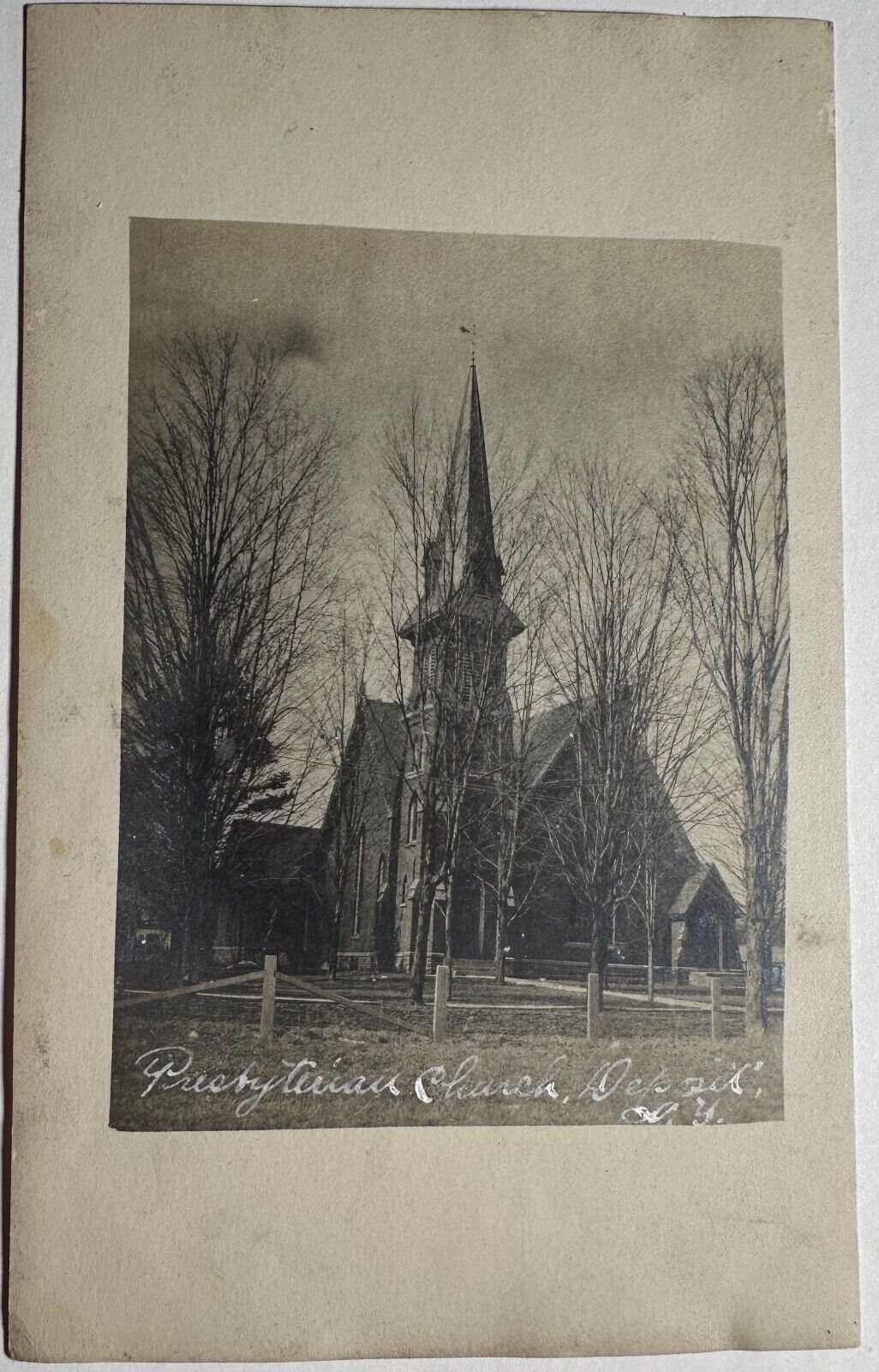 RPPC Presbyterian Church Deposit New York Postcard