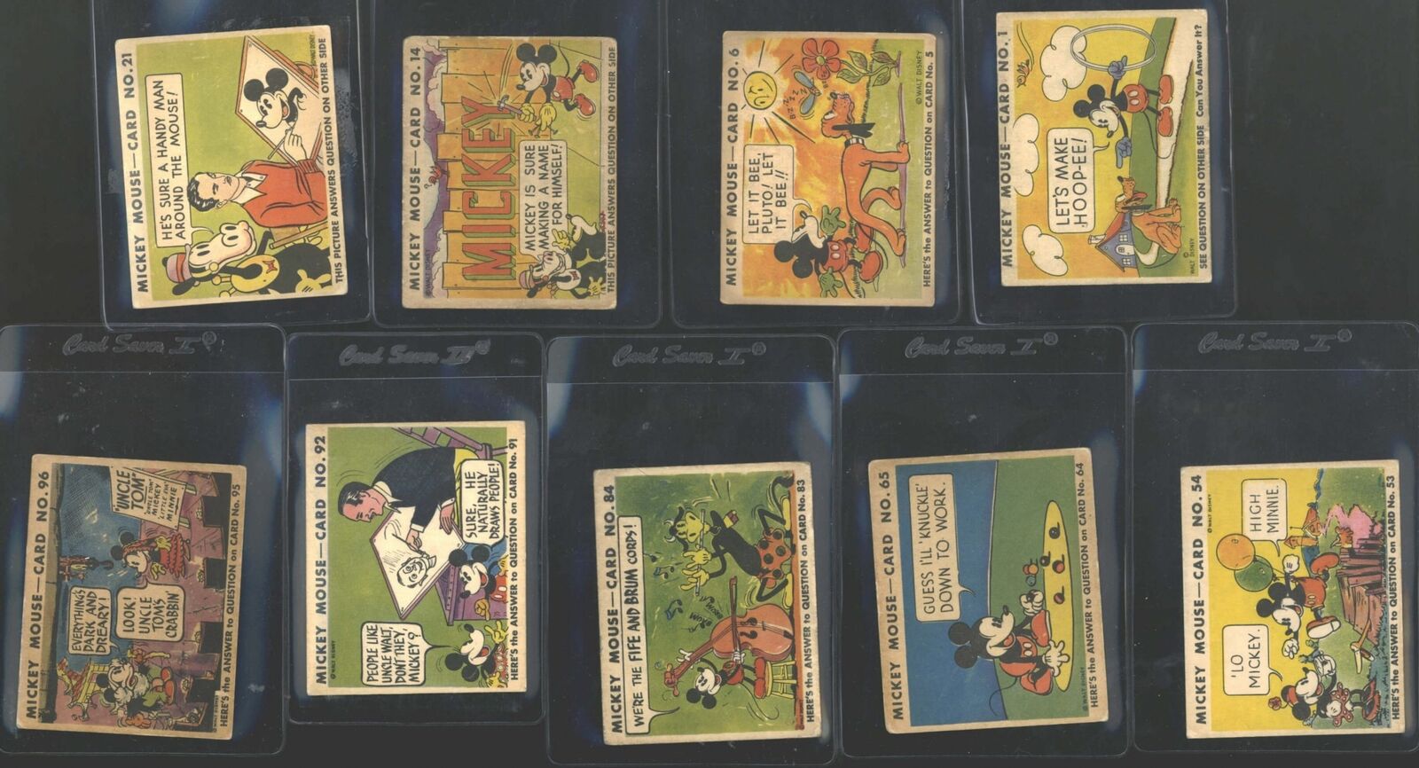 1935 R89 Mickey Mouse Complete Set (96) - Low to Mid Grade