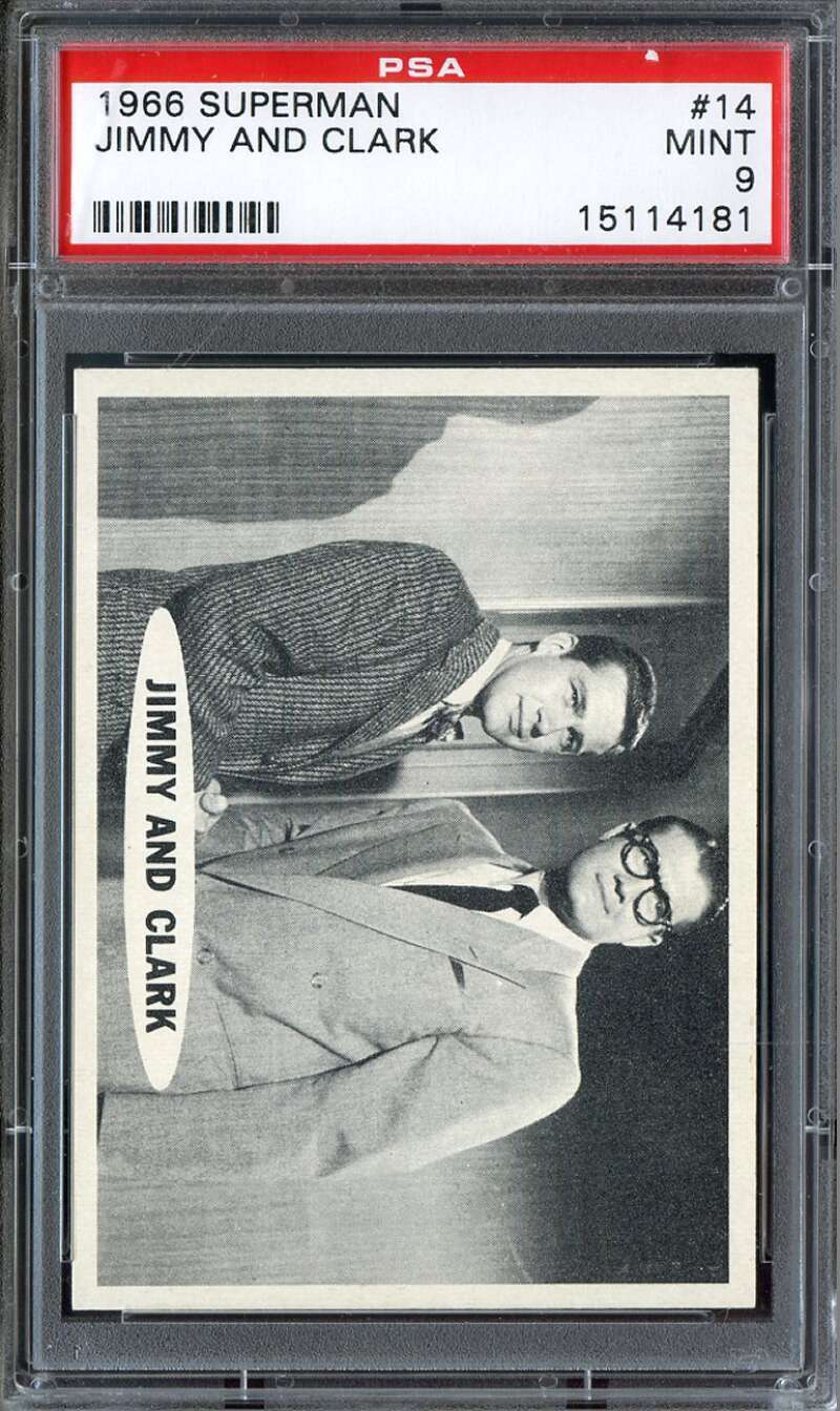 1966 TOPPS SUPERMAN #14 JIMMY AND CLARK PSA 9 *DS12439