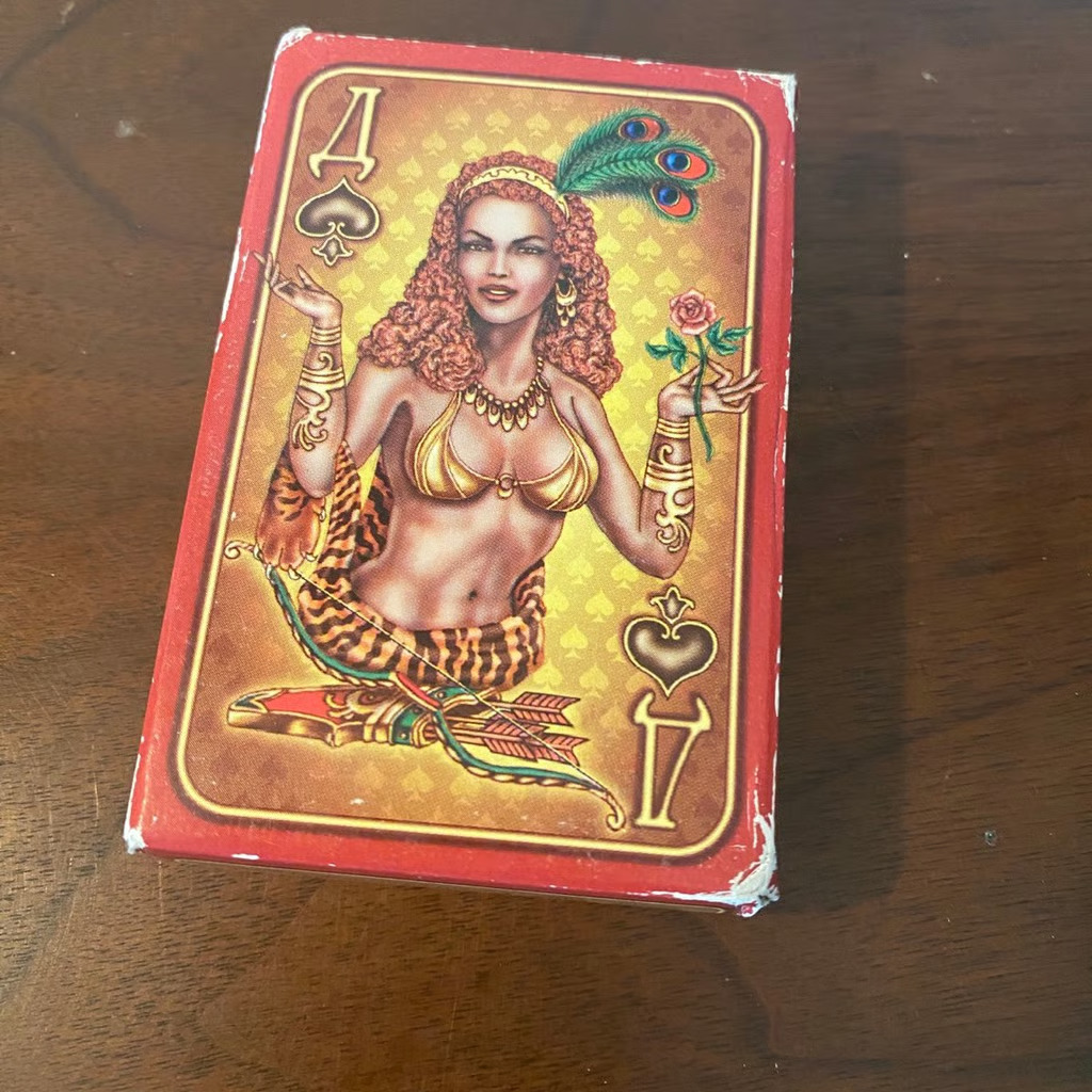 Vintage USSR Russian Exotic Romantic Woman Playing Cards 1999