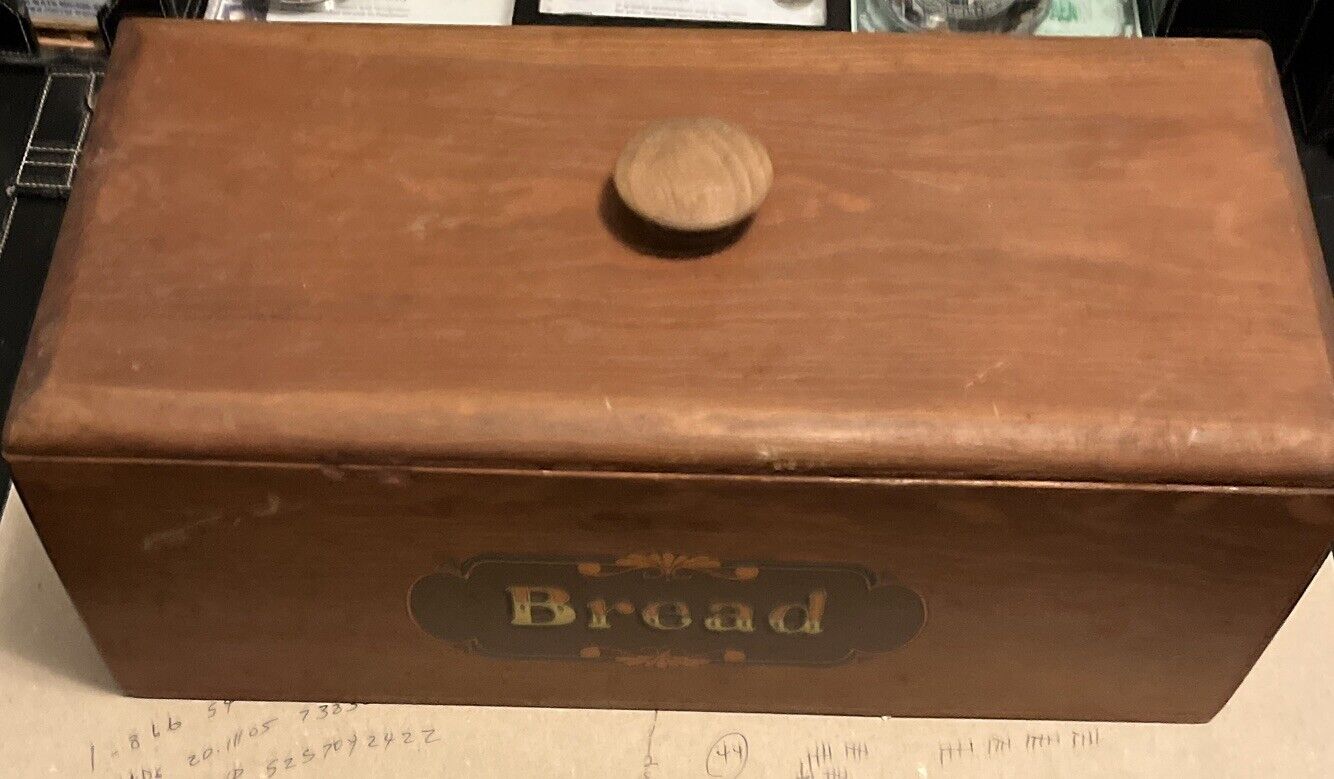 Antique ?  Vintage Wooden Bread Box