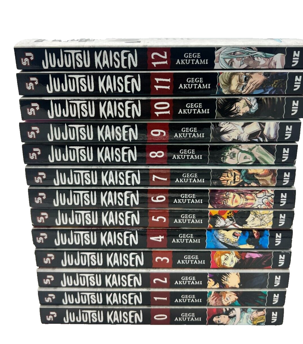 Jujutsu Kaisen Vol. 0-12 Gege Akutami Viz Media Manga Shonen Jump VERY GOOD