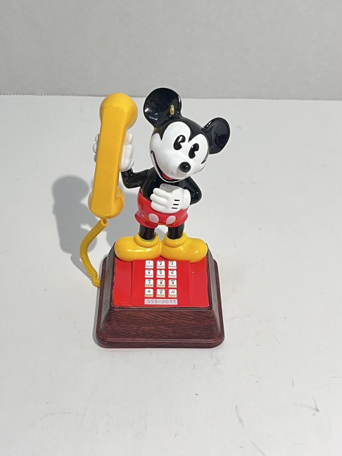 Hallmark Ornament 2011 Disney Mickey Mouse Talking Telephone Sound Tested
