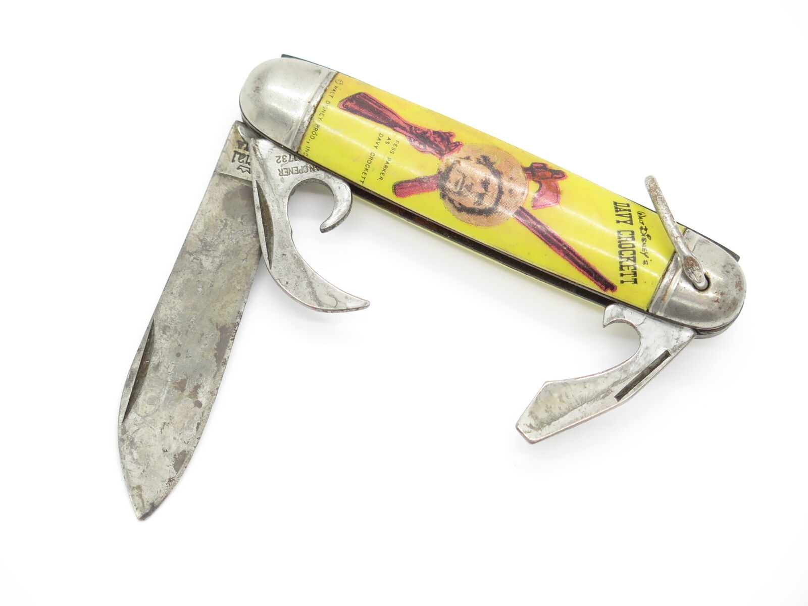 Vintage 1946-1956 Imperial Prov RI Davy Crockett Disney Folding Pocket Knife