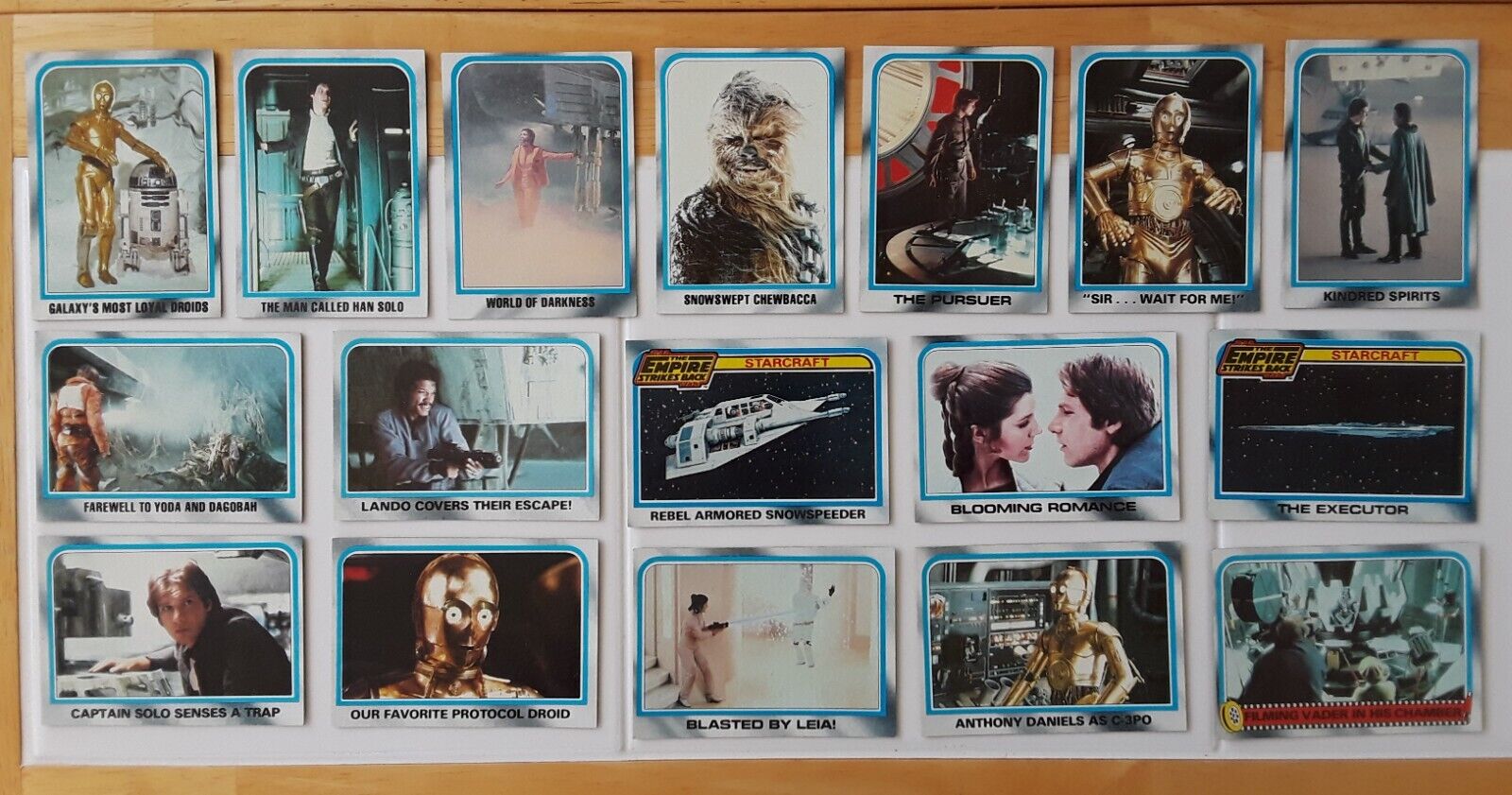 1980 Topps Star Wars Empire Strikes Back Cards. Lot of 17. Yoda/Solo/Luke/Vader.