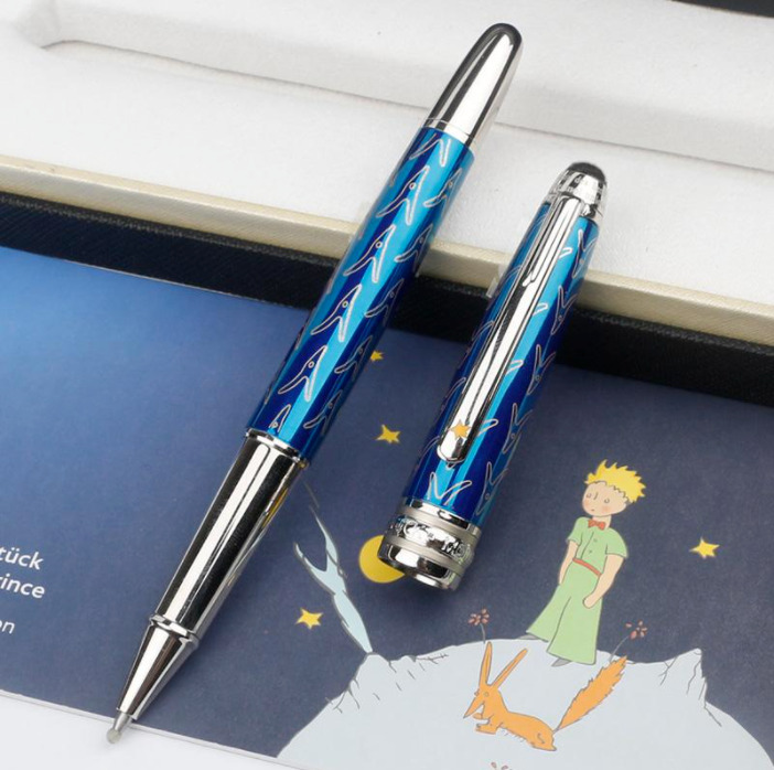 Luxury Metal 163 Prince Series Blue Color 0.7mm Rollerball Pen