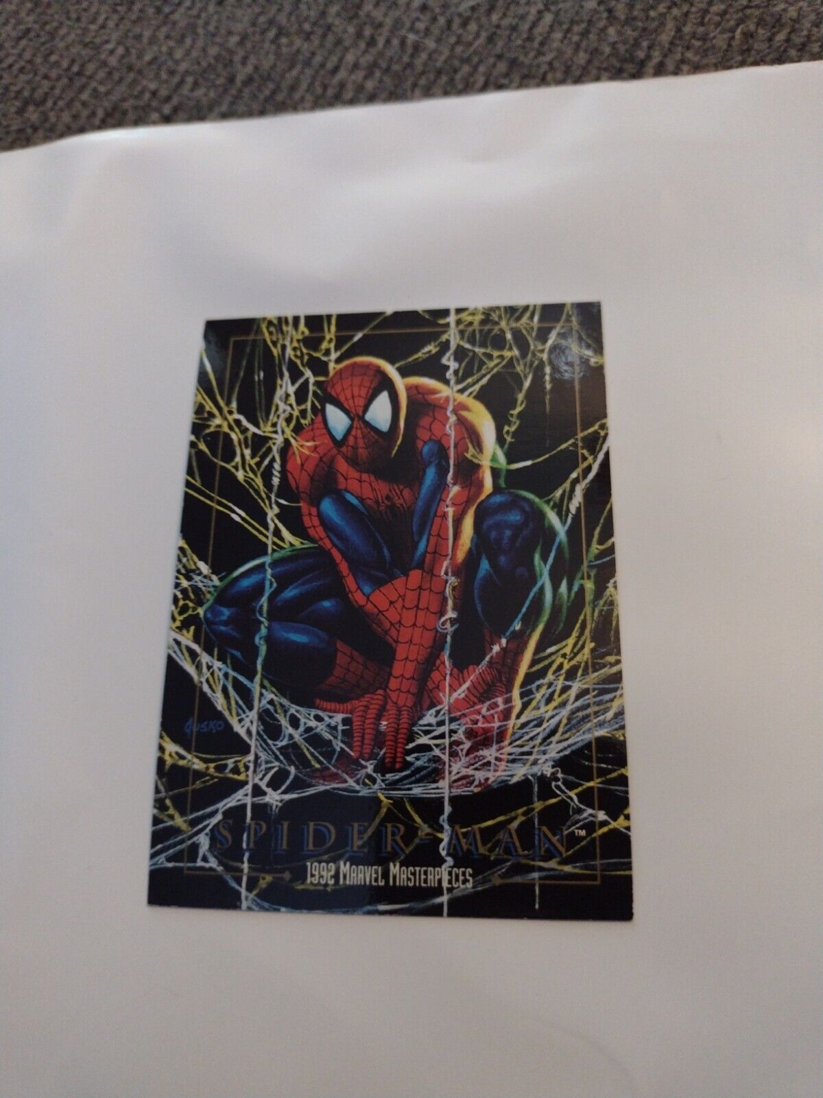 1992 Skybox Marvel Masterpieces Spider-man promo