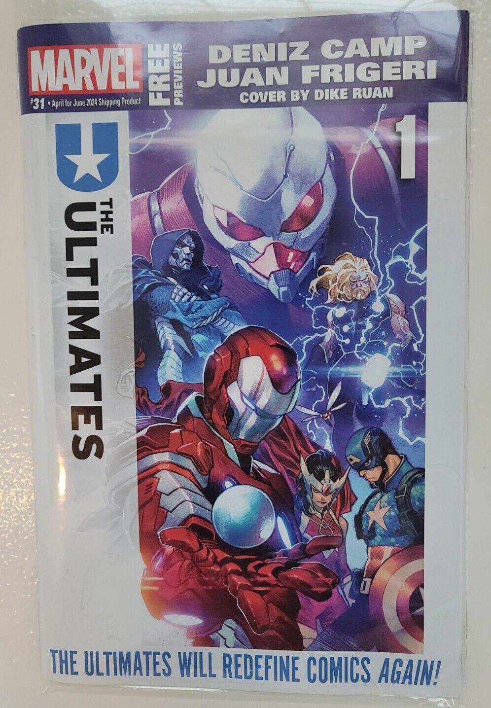 Marvel Comic Book Previews #31 2024 The Ultimates #1 Ruan Cover