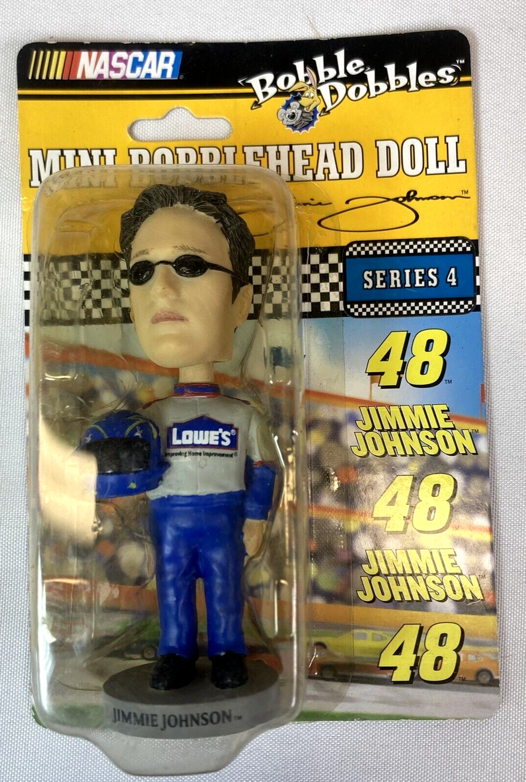 Jimmie Johnson 48 2003 NASCAR Series 4 Vintage Mini Bobble Dobbles Mini Head