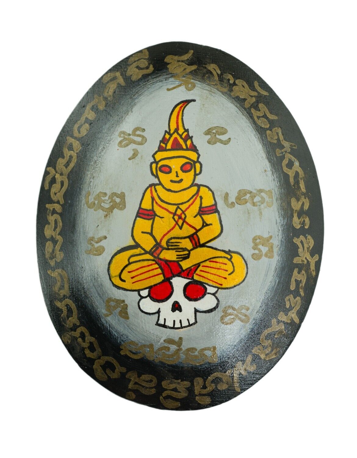 Talisman Amulet Thai Holy Panneng Buddha Phra Guy Takrut E 1834