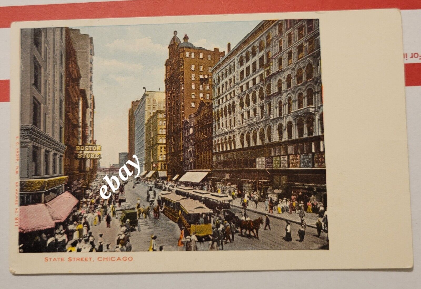Antique Chicago Illinois State Street Unposted Vintage Postcard Z3