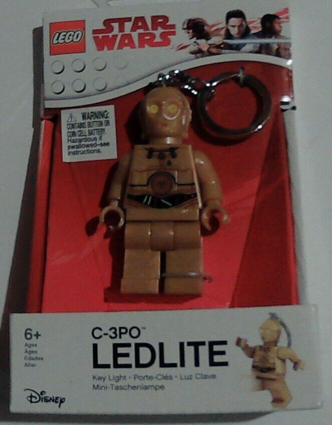 LEGO STAR WARS C-3PO LED LEDLITE KEY CHAIN Brand New