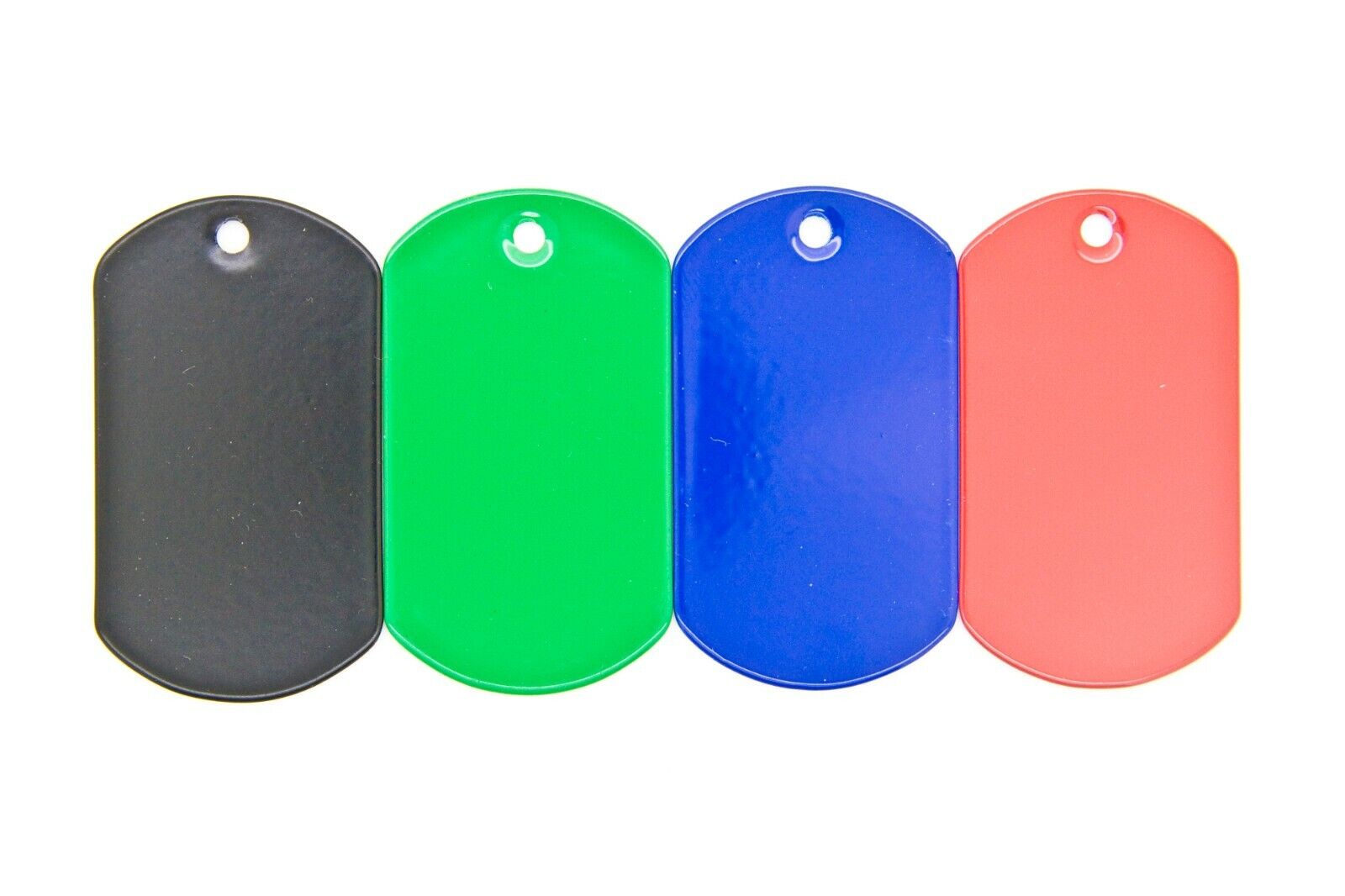 400 pcs Blank Military Spec Dog tag Stainless Steel Green Black Blue Red Color