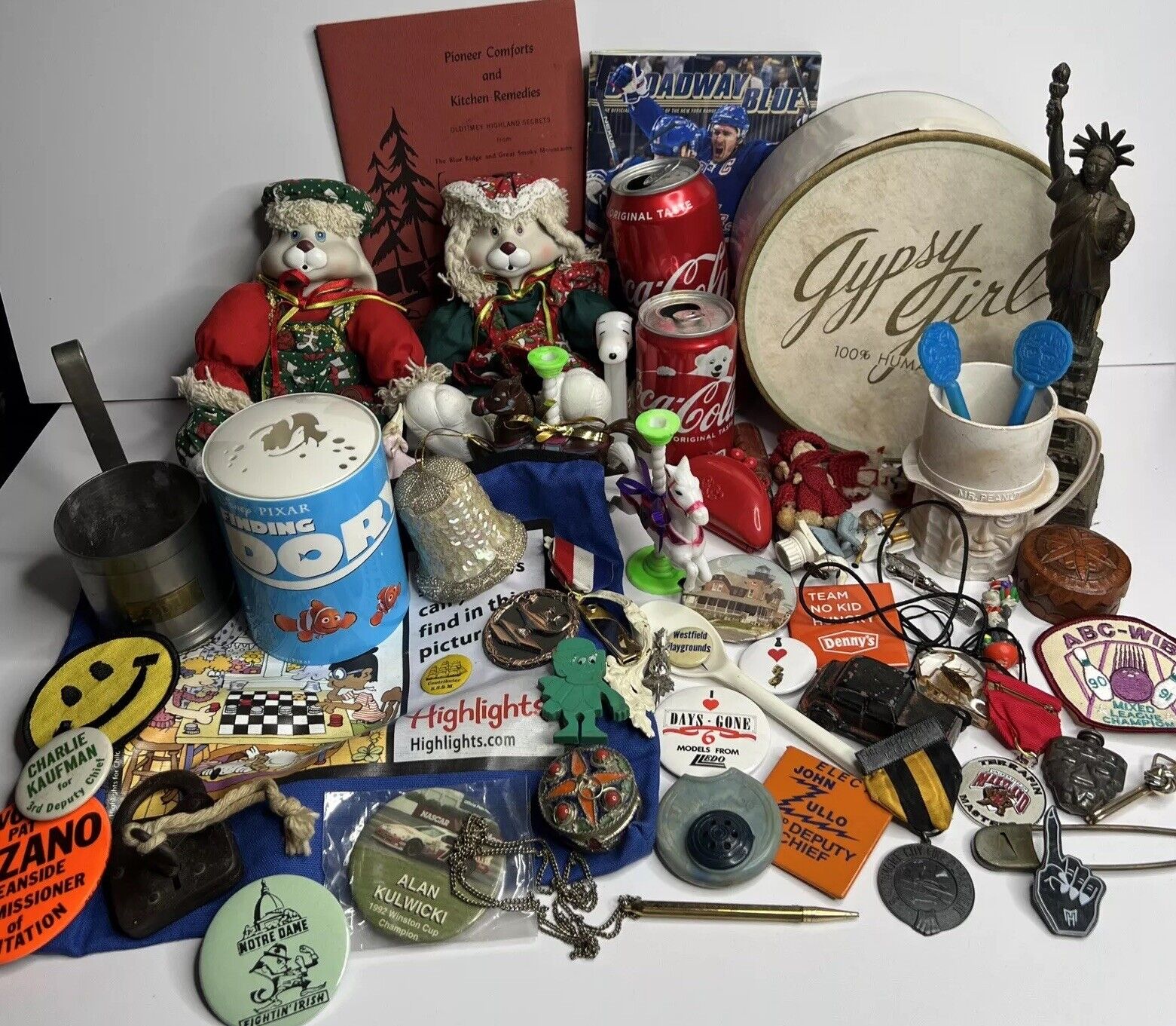 Lot Of 57 Pieces Assorted Vintage Collectibles Junk Drawer Lot