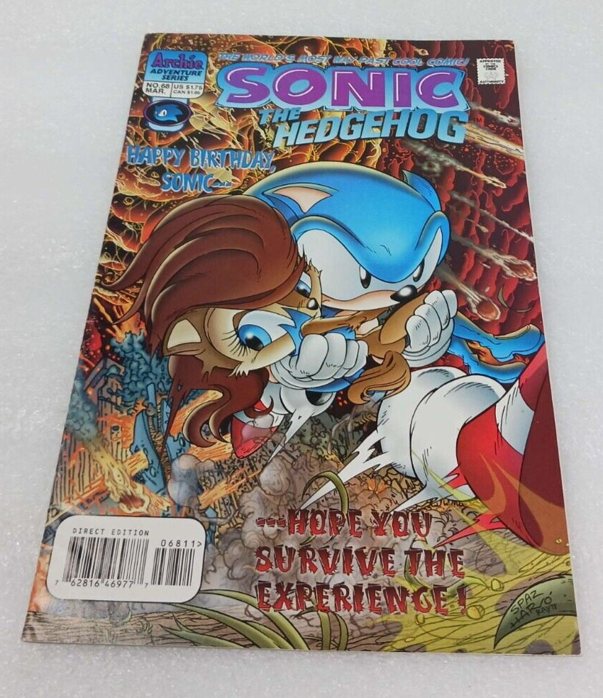 Archie Sonic the Hedgehog Series 68 Vintage Comic Book Issue