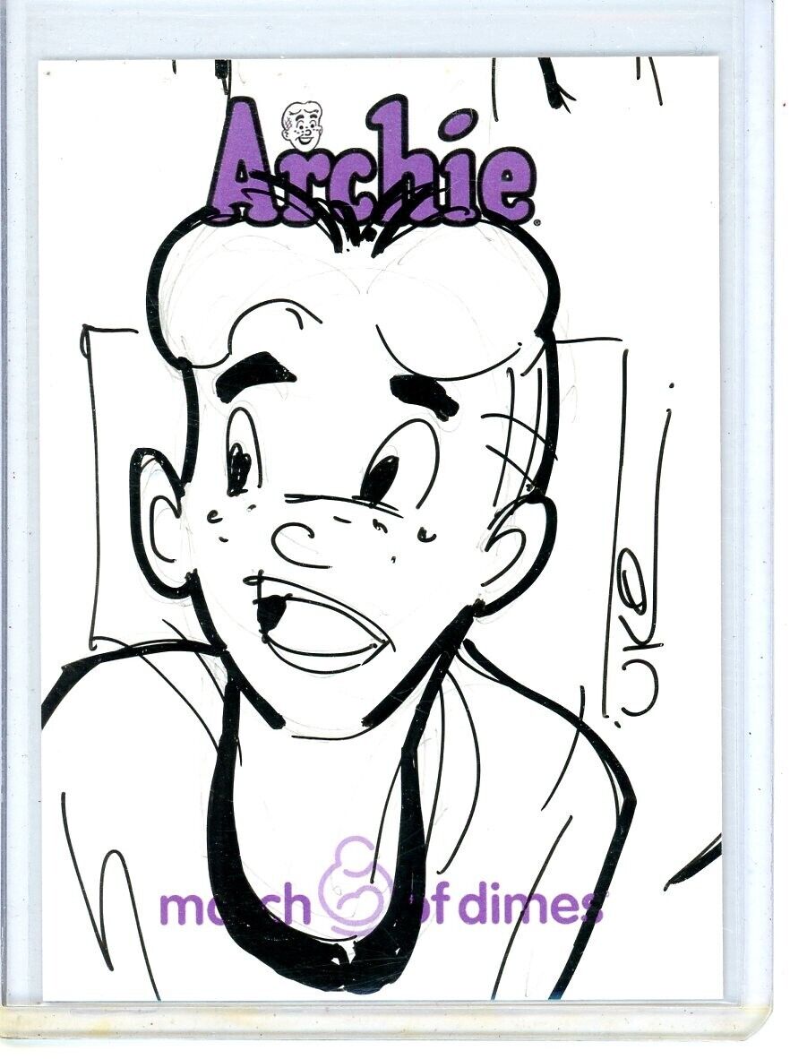 2009 5Finity ARCHIE March of Dimes UKO SMITH 1/1 Artist SKETCH Card