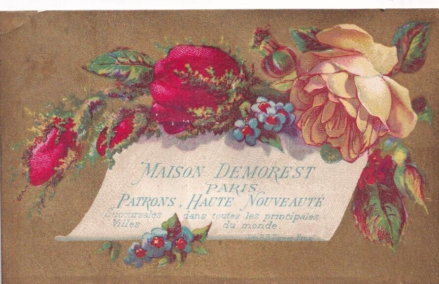 1800s Victorian Trade Card - Maison DeMorest